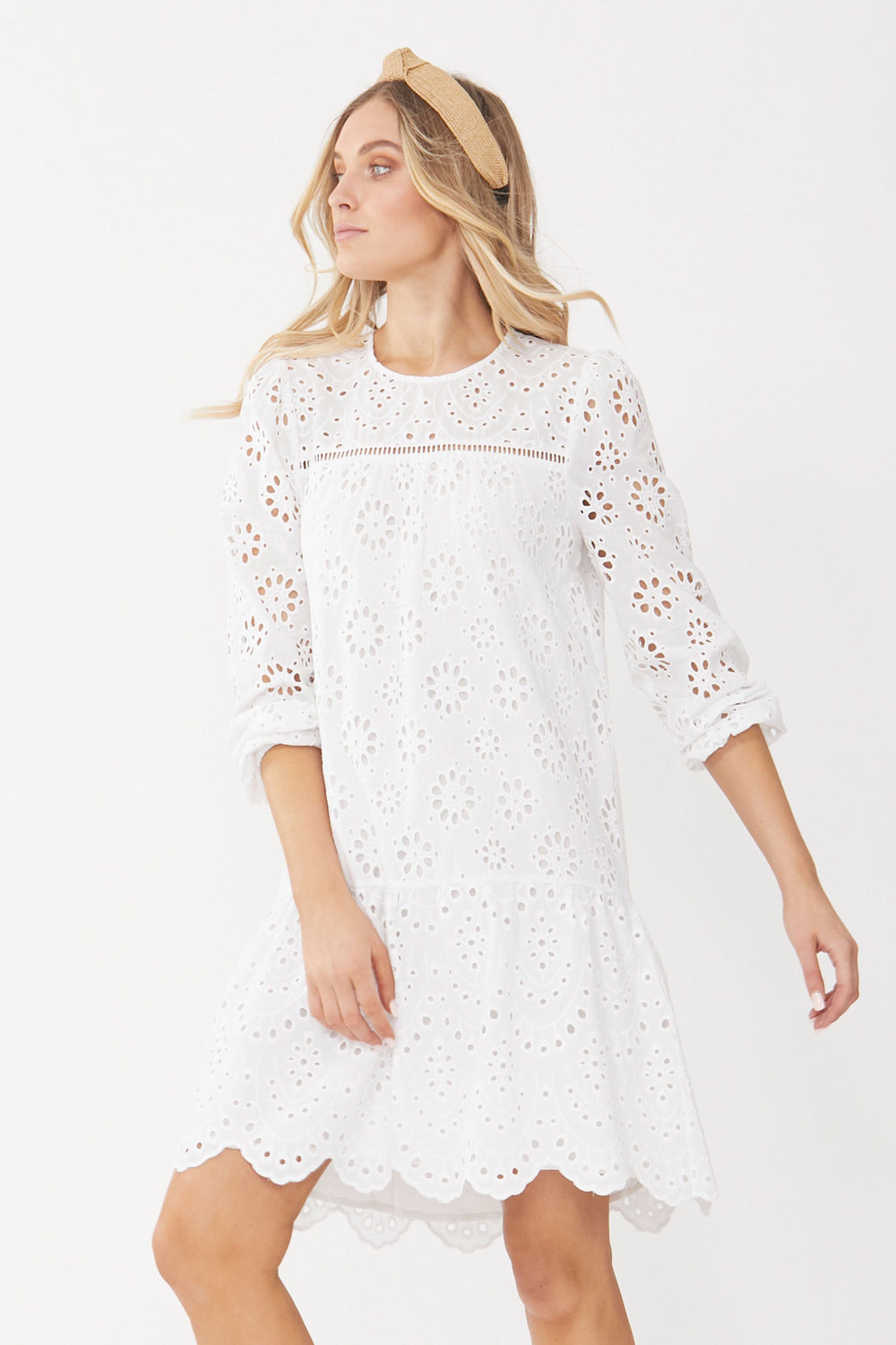 [TEST] Faye Broderie Drop Waist Dress