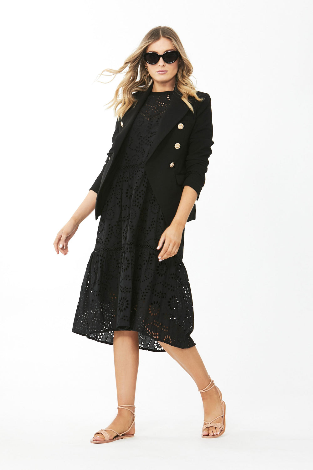[TEST] Georgia Broderie Midi Dress