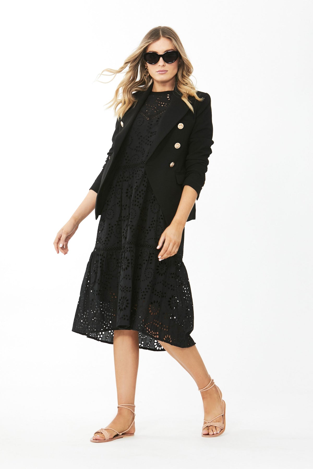 [TEST] Georgia Broderie Midi Dress