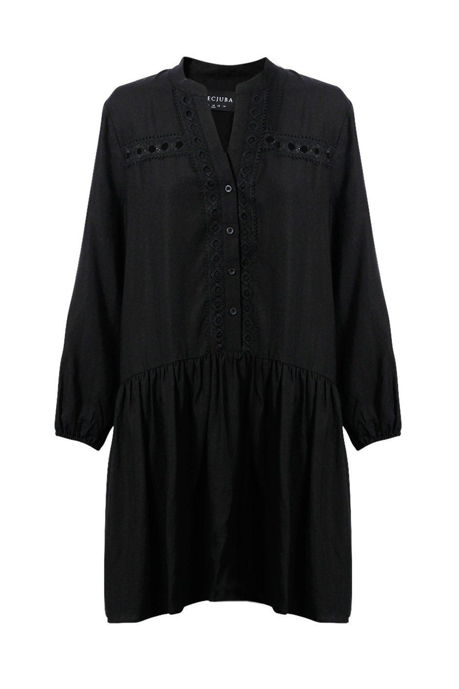 [TEST] Elsie Lace Detail Shirt Dress