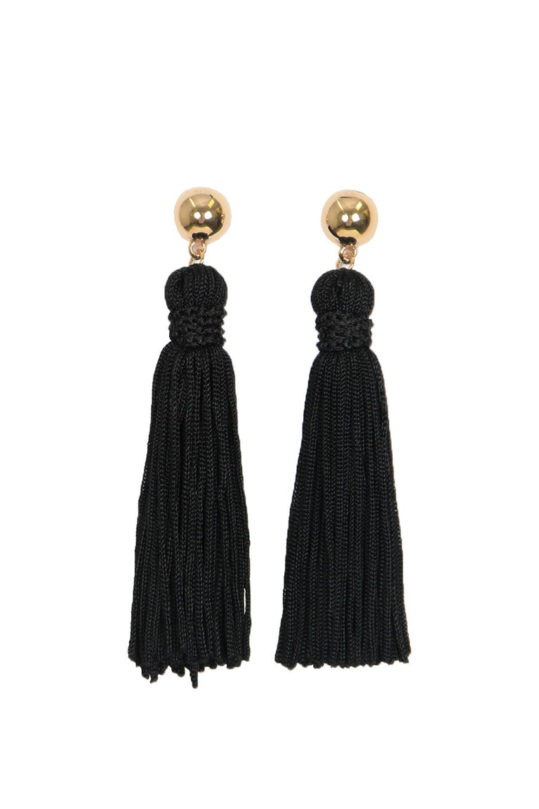 [TEST] Alexa Detailed Tassel Earrings