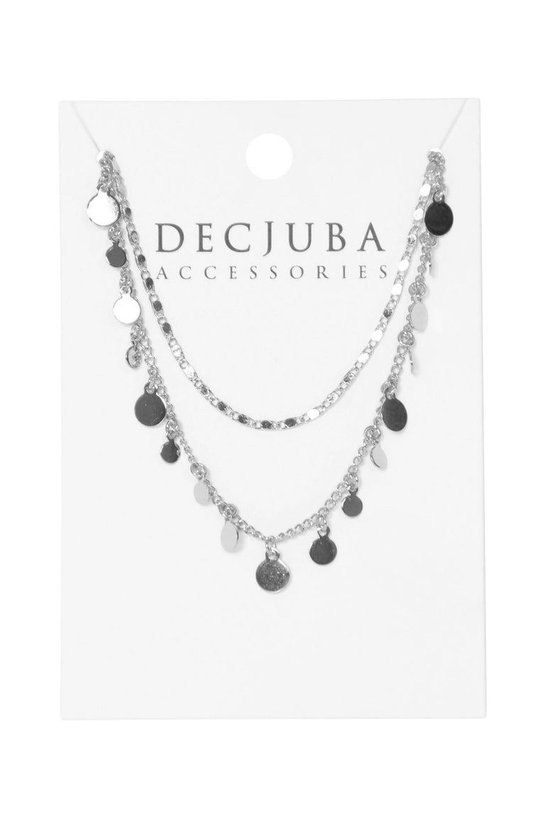 [TEST] Dangle Disc 2 Layer Necklace