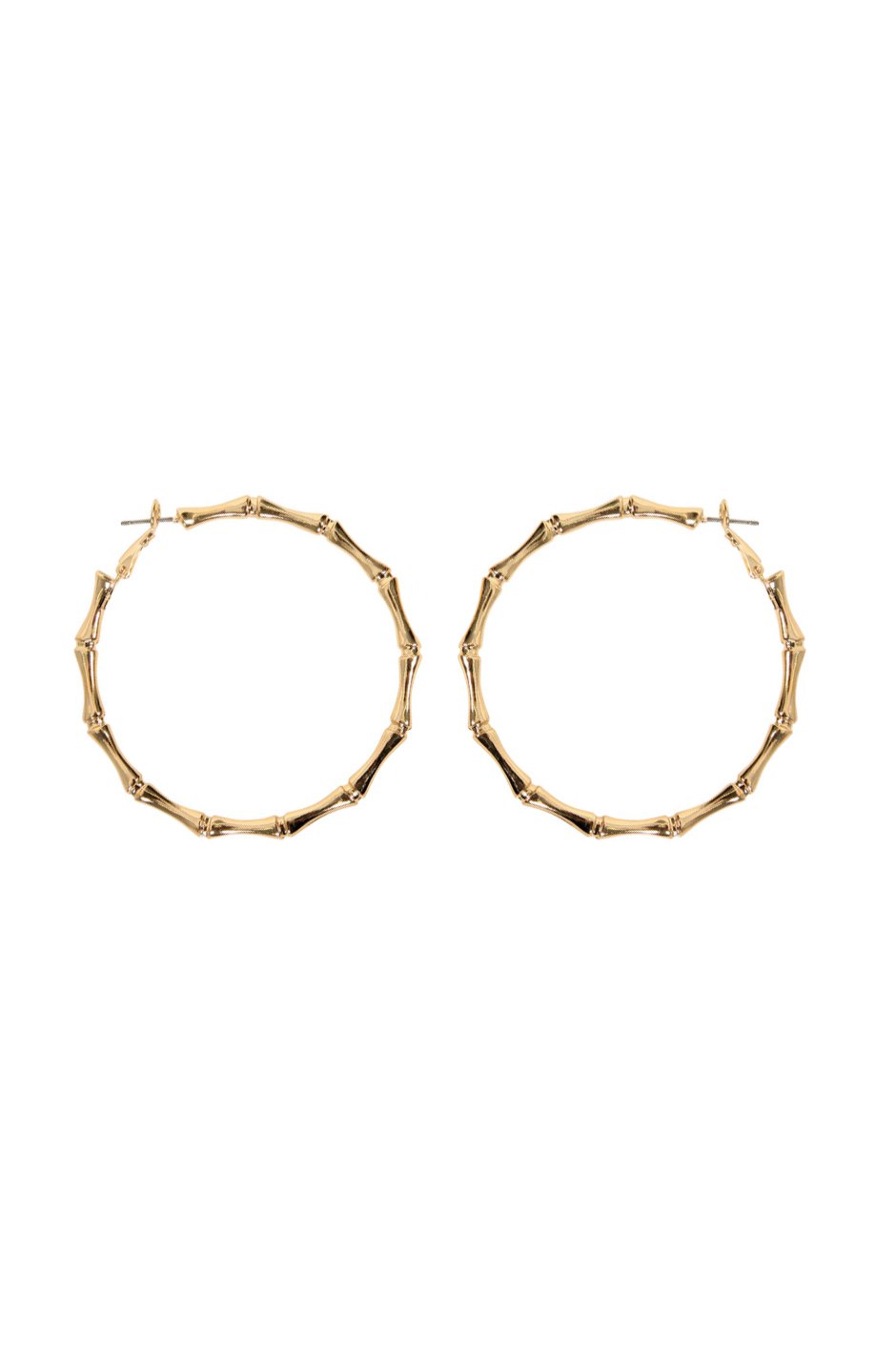 [TEST] Bamboo Large Hoop Earrings