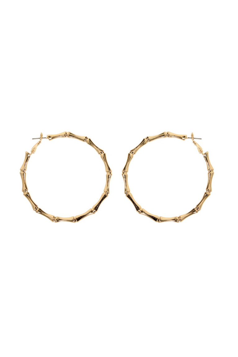 [TEST] Bamboo Large Hoop Earrings
