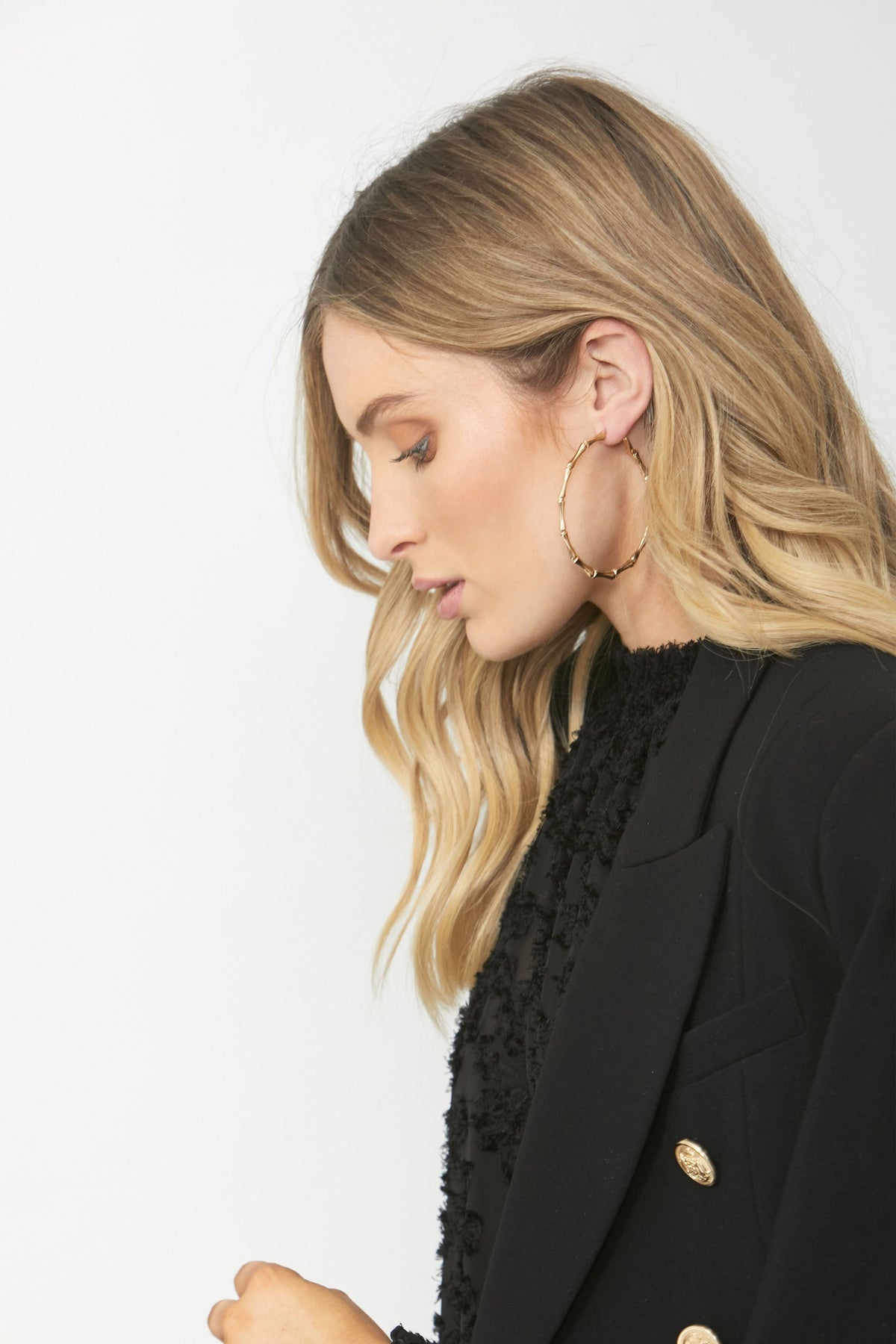 [TEST] Bamboo Large Hoop Earrings