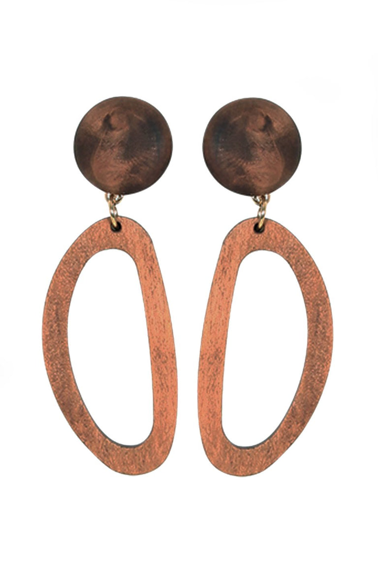 [TEST] Abbi Wooden Drop Earrings