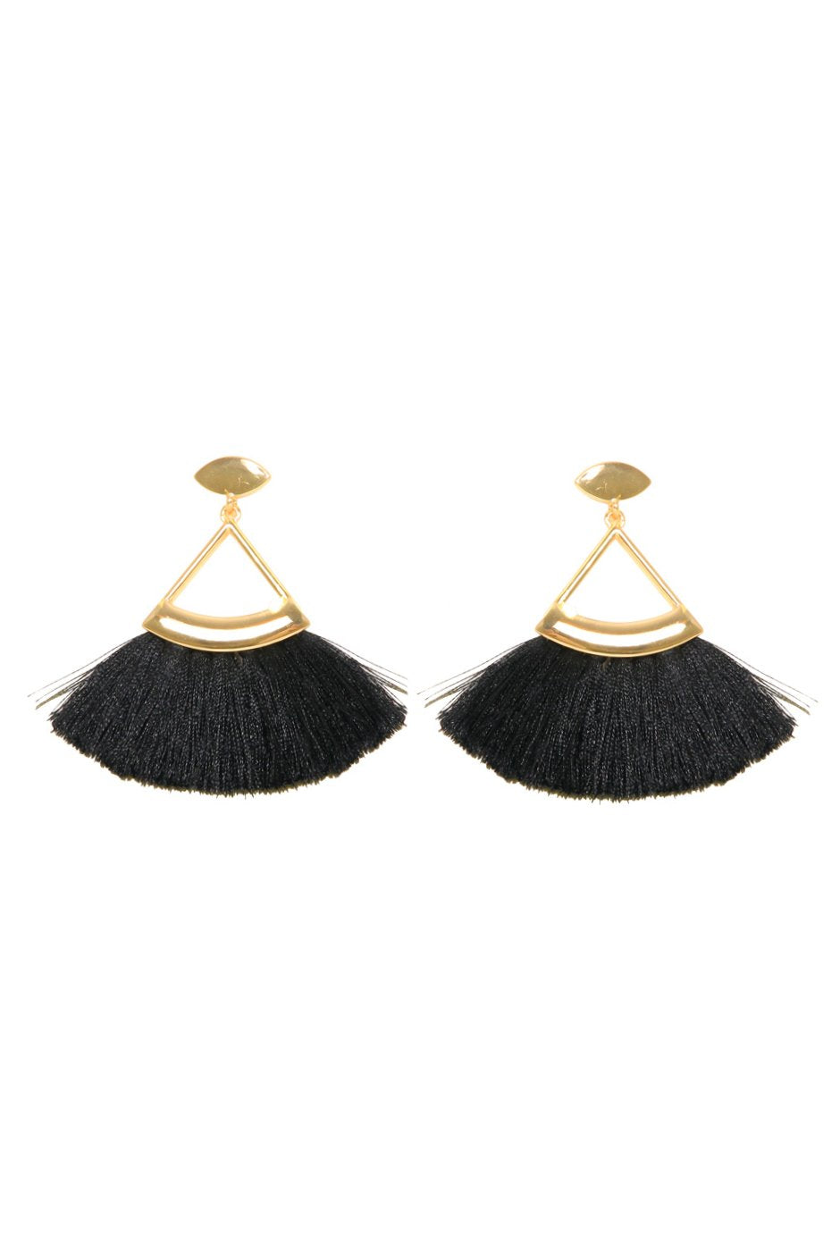 [TEST] Triangle Tassel Earrings