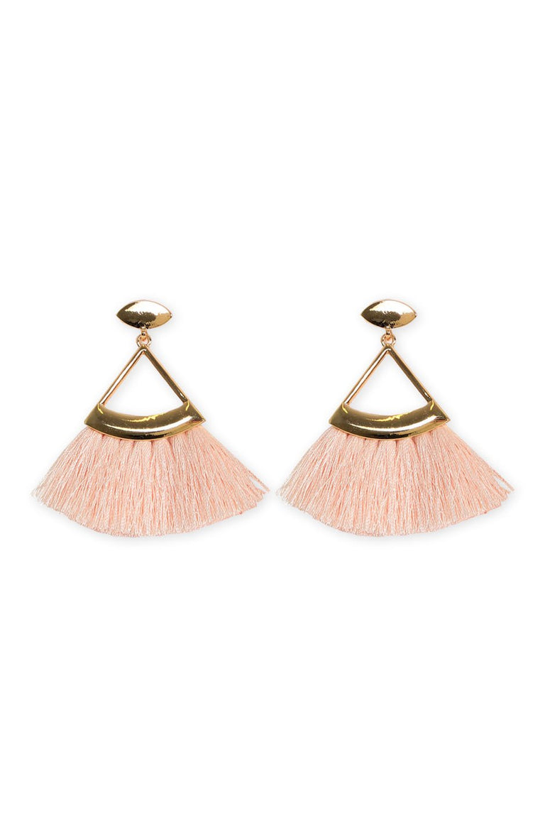 [TEST] Triangle Tassel Earrings