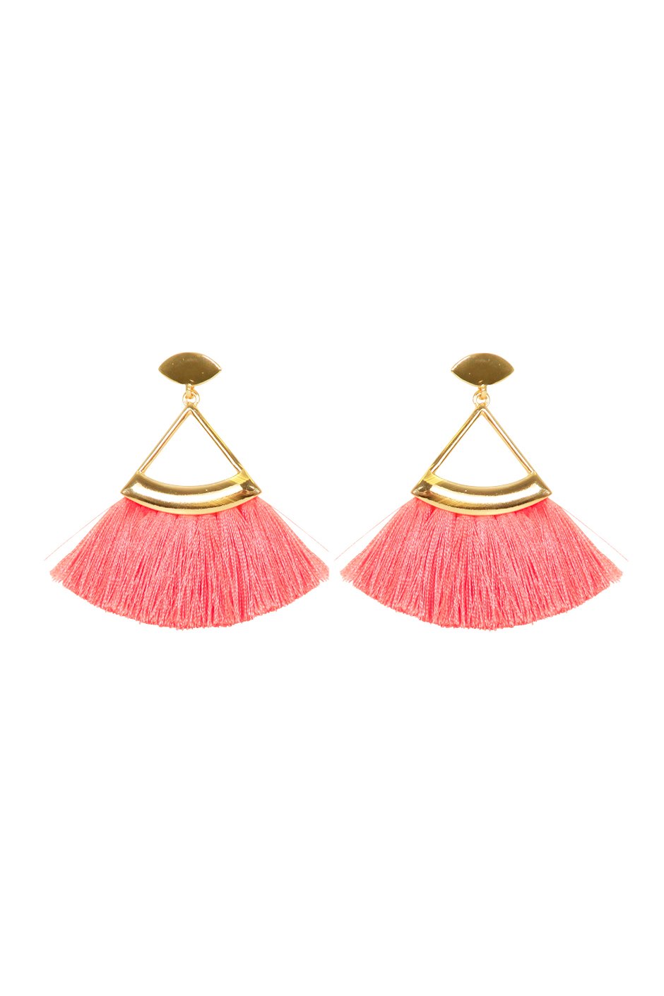[TEST] Triangle Tassel Earrings