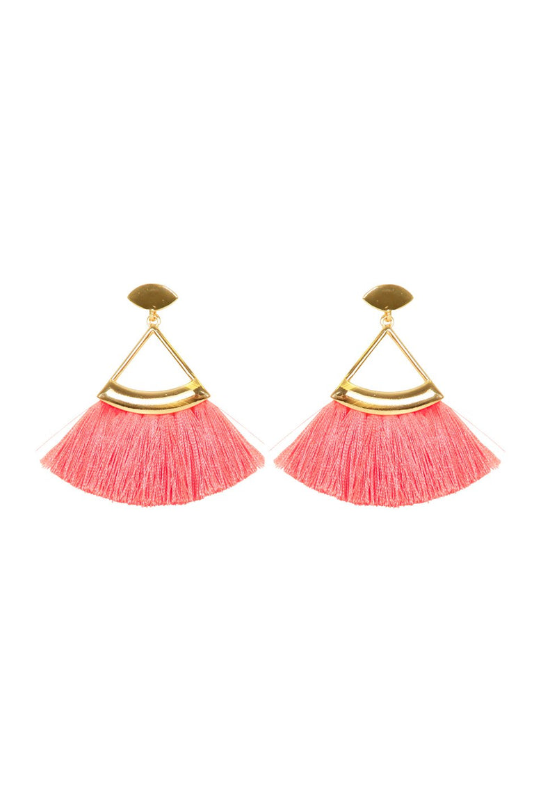 [TEST] Triangle Tassel Earrings