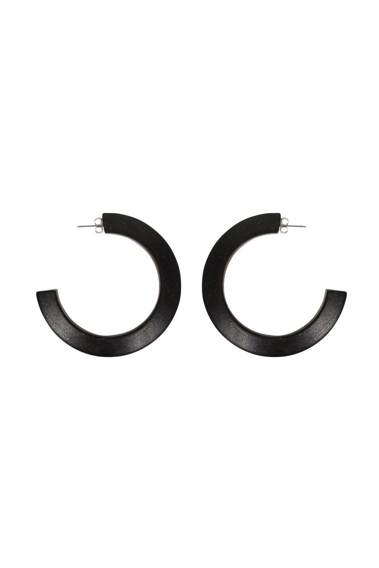[TEST] Alea Wooden Hoop Earrings