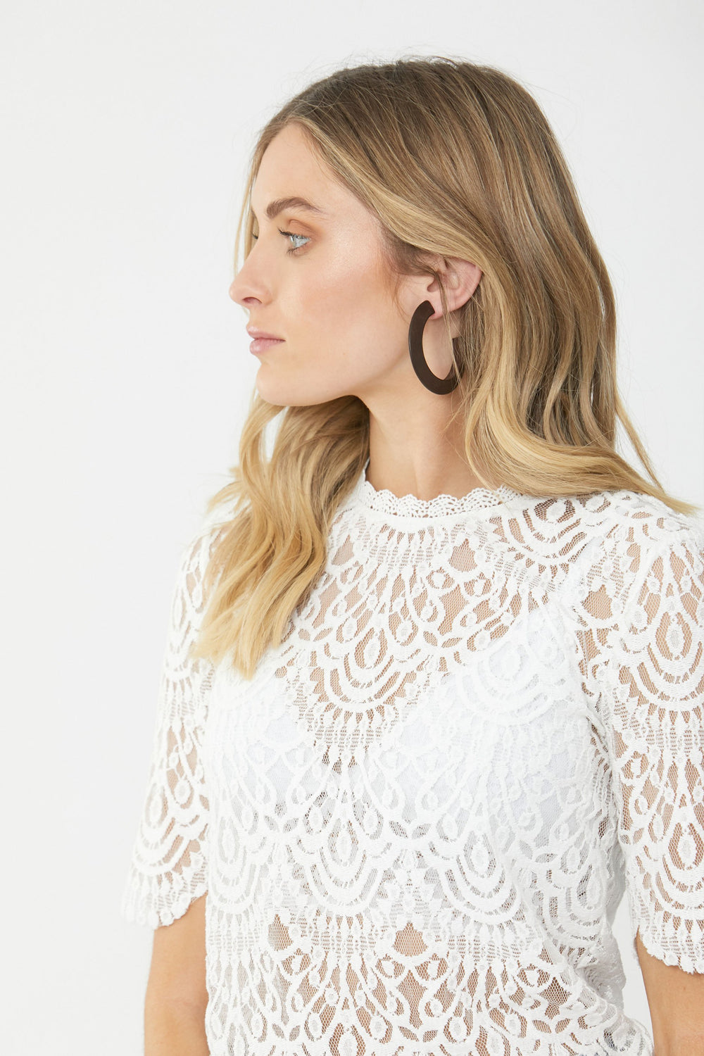 [TEST] Alea Wooden Hoop Earrings