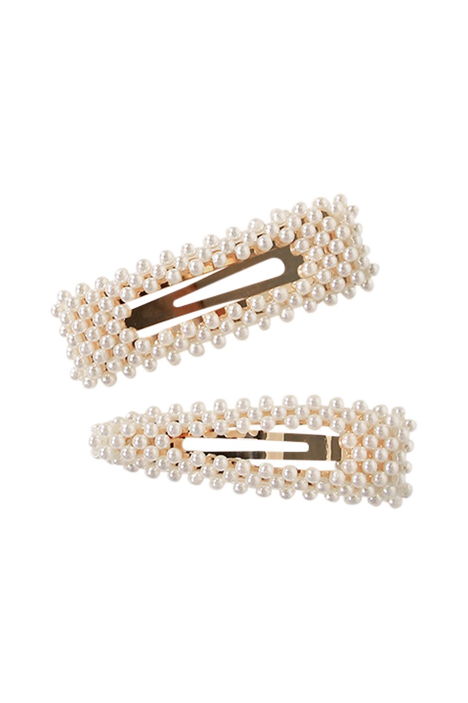 [TEST] Pearl Hair Snap Clip 2 Pack