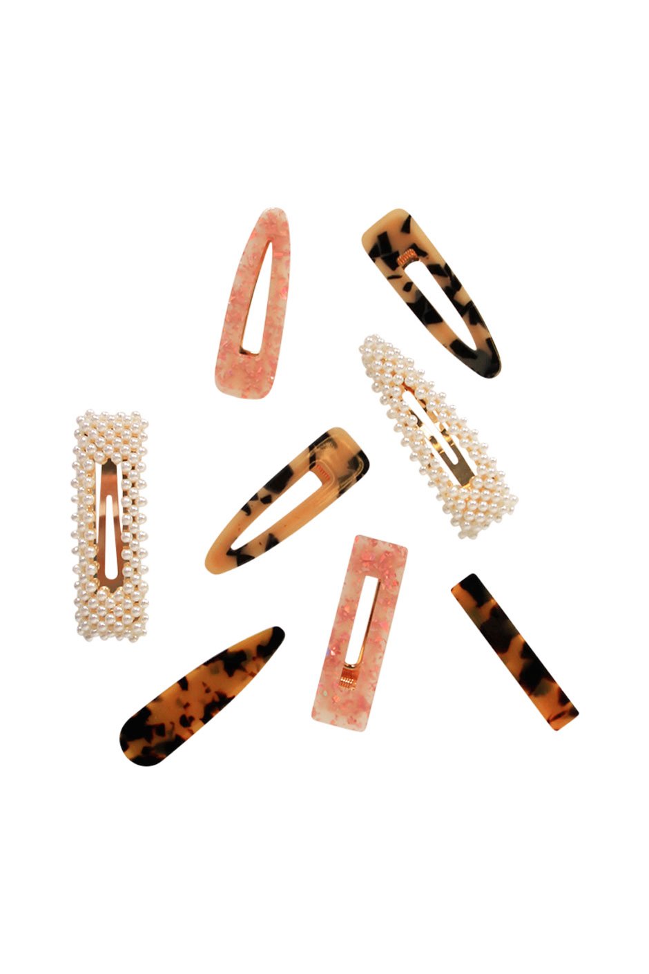 [TEST] Pearl Hair Snap Clip 2 Pack