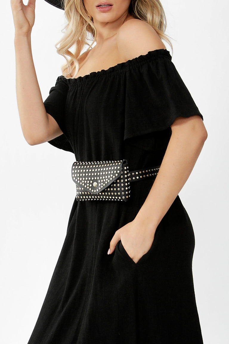 [TEST] Studded Envelope Belt Bag