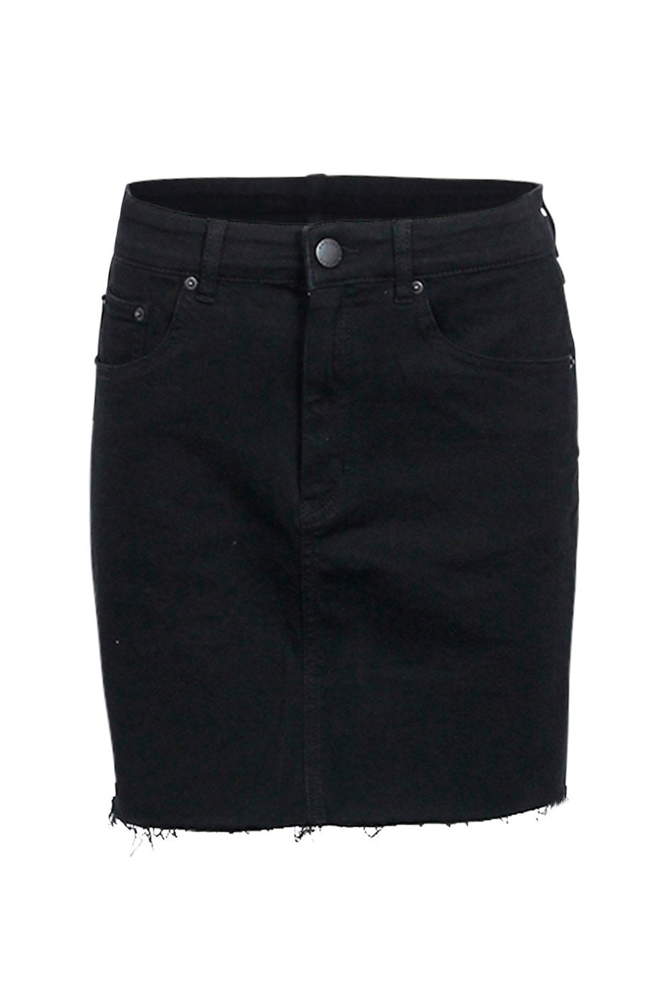[TEST] Gina Step Hem Denim Skirt