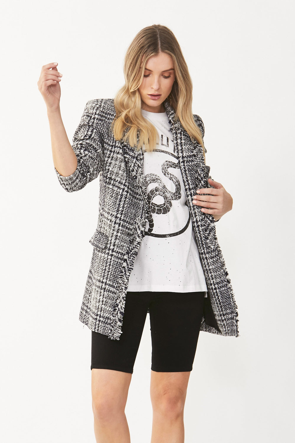 [TEST] Nolita Textured Check Blazer