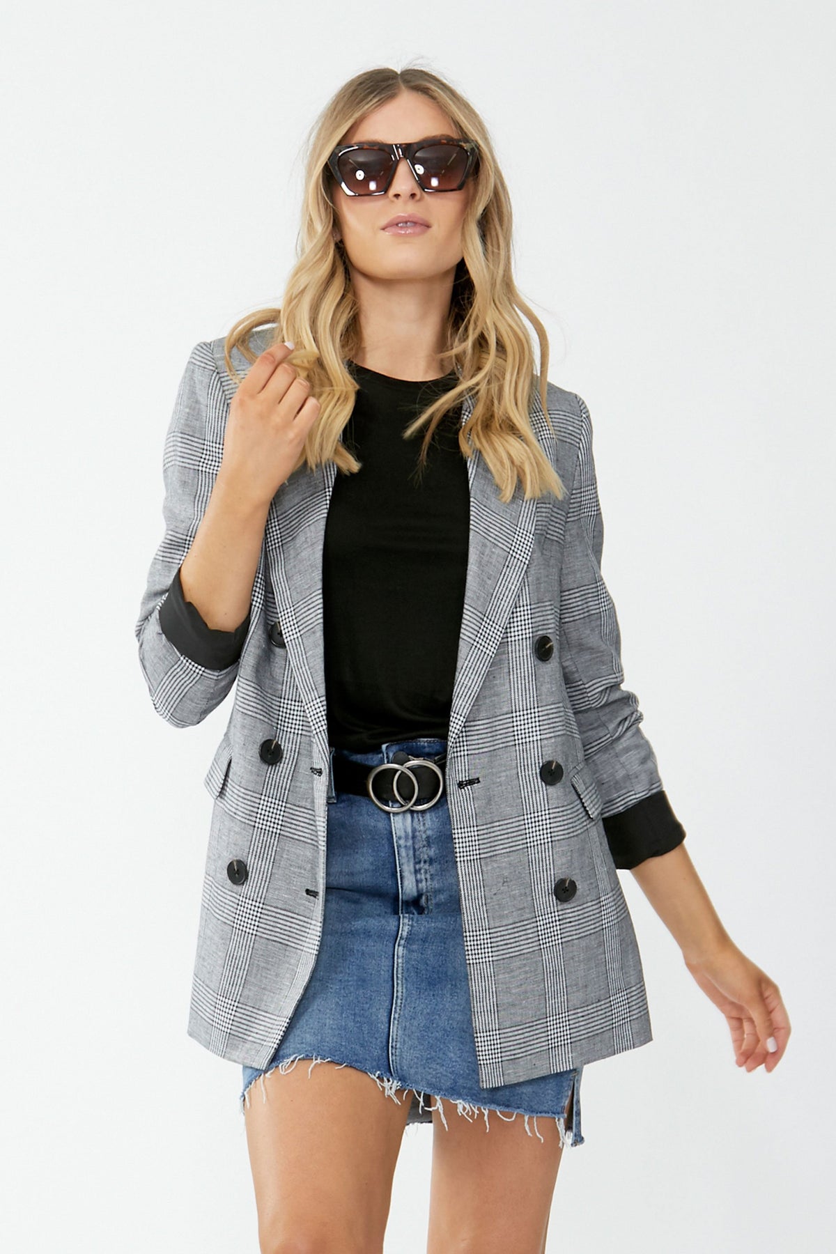 [TEST] Manhattan Check Blazer