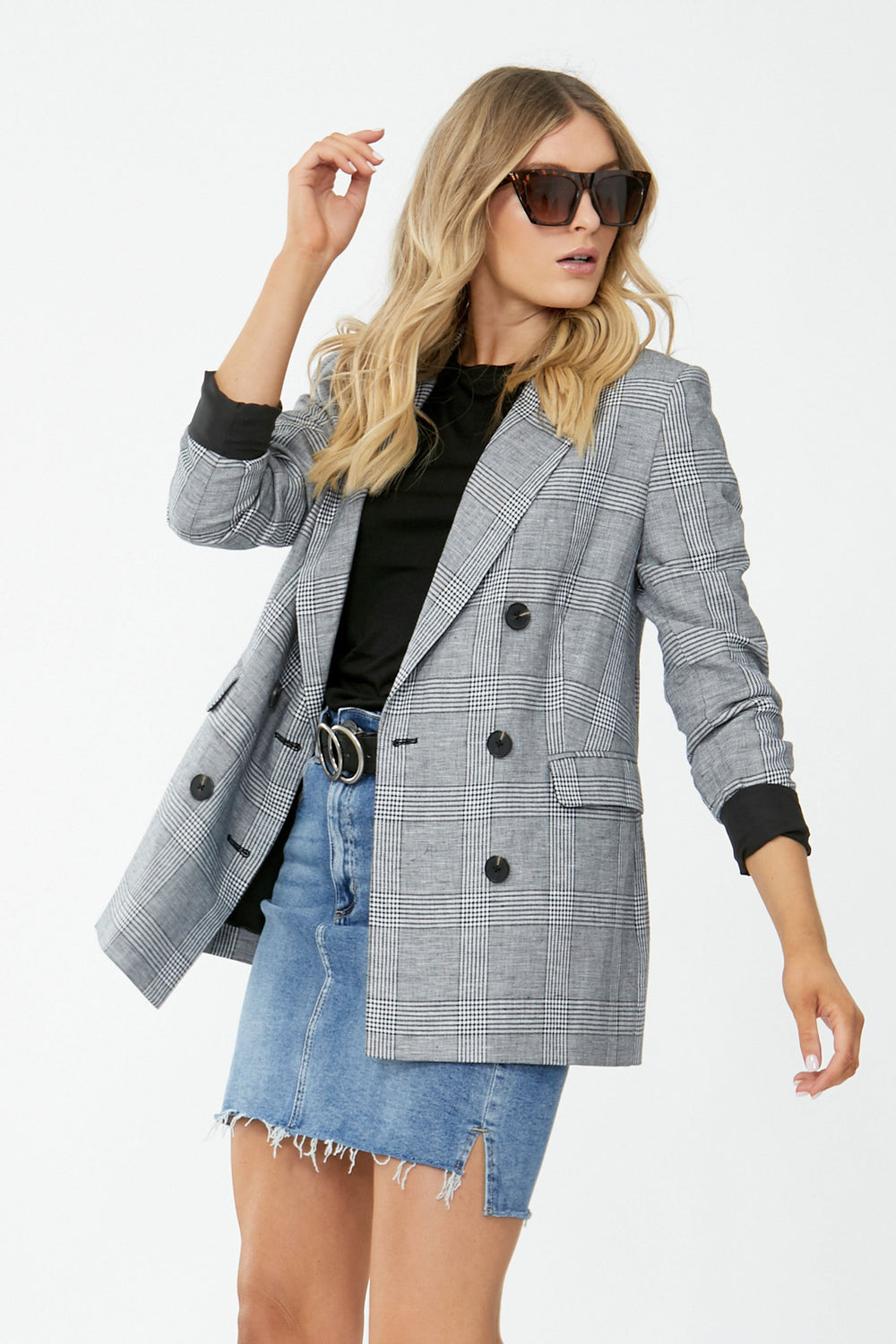 [TEST] Manhattan Check Blazer