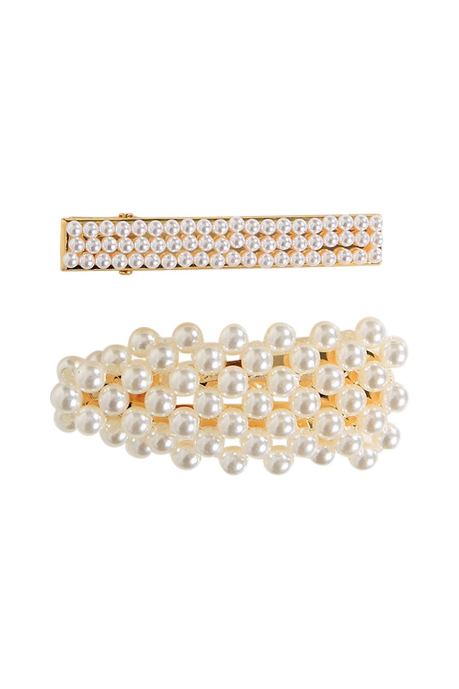 [TEST] Pearl Variety Hair Clip 2 Pack