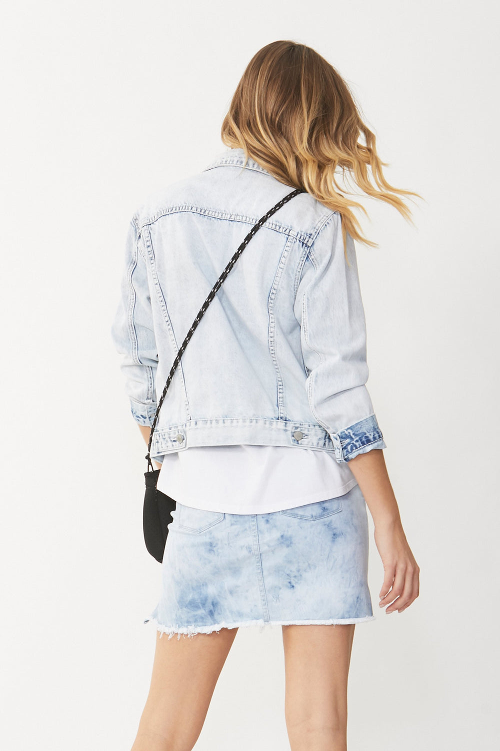 [TEST] Luxe Tie Dye Denim Skirt