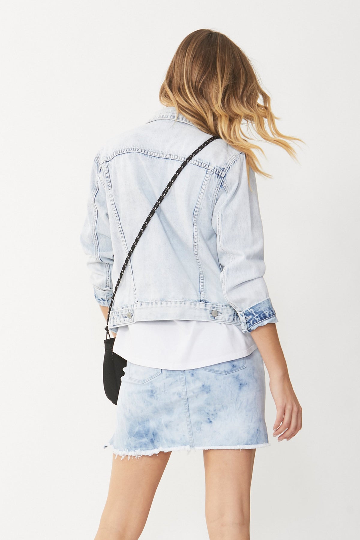 [TEST] Luxe Tie Dye Denim Skirt