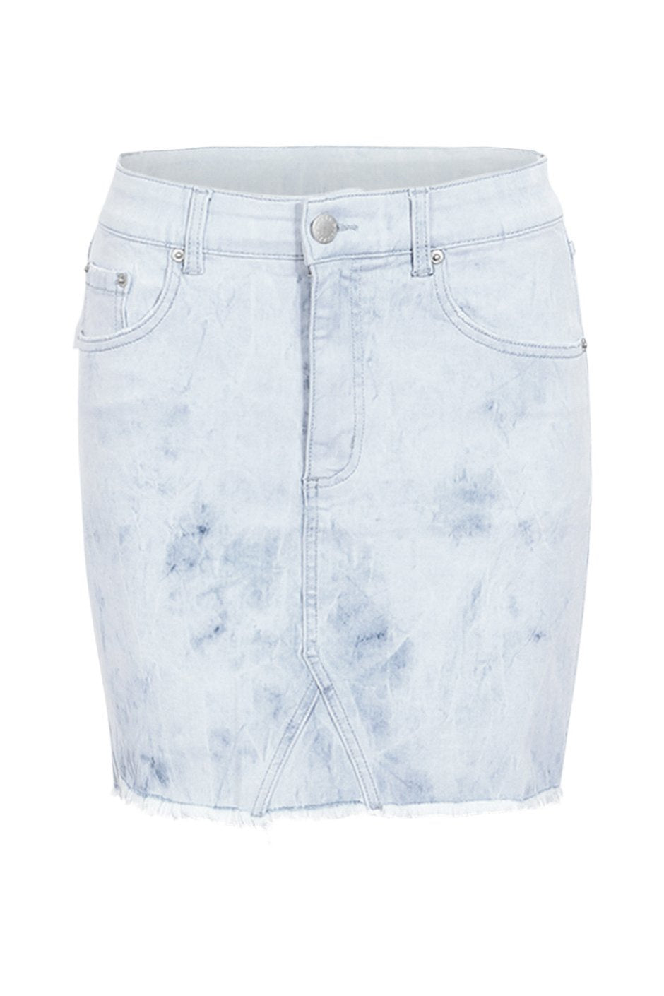 [TEST] Luxe Tie Dye Denim Skirt