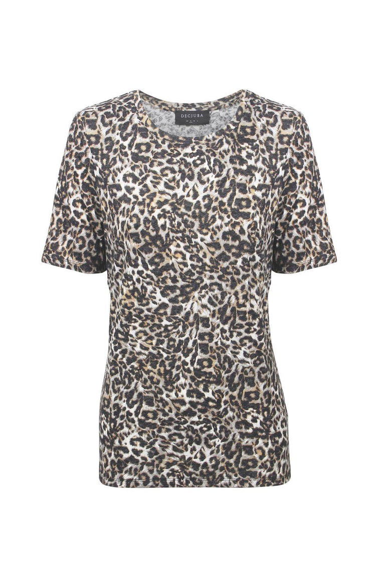 [TEST] Wild Cat Half Sleeve Print Tee