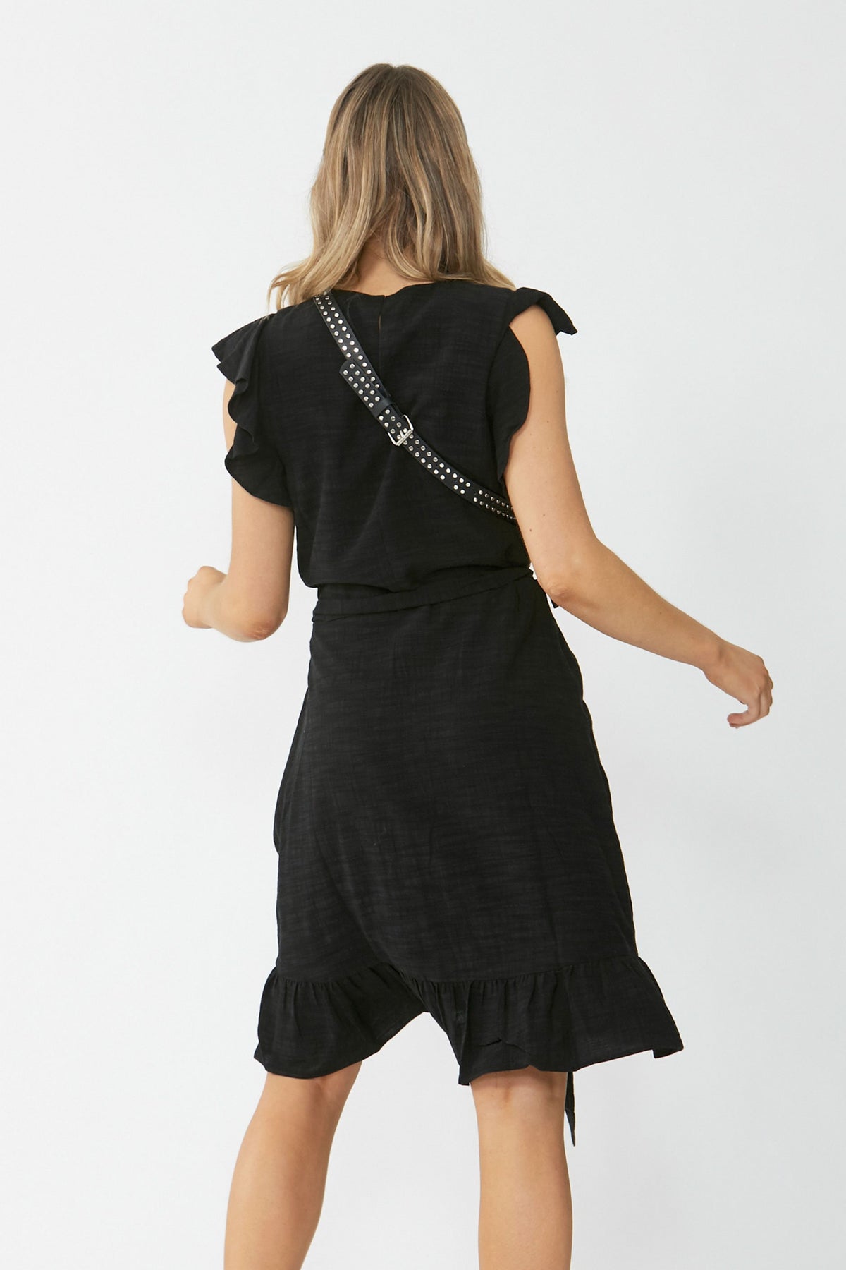 [TEST] Maya Textured Ruffle Dress