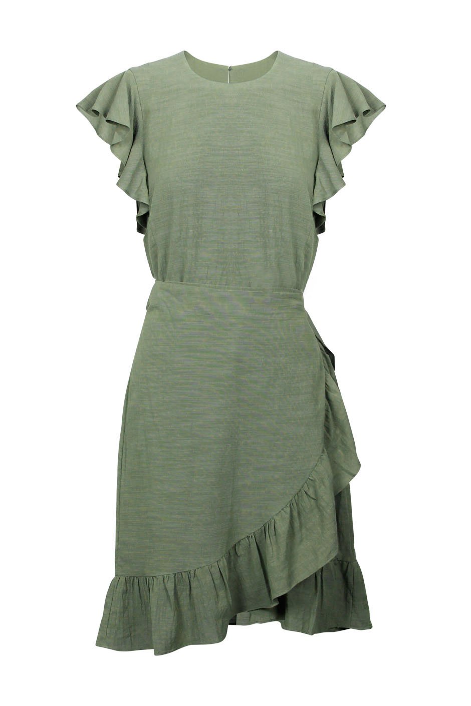 [TEST] Maya Textured Ruffle Dress
