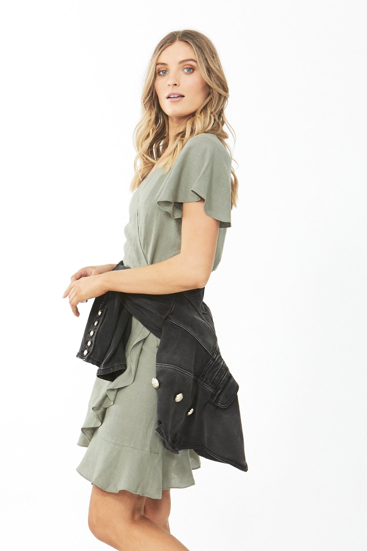 [TEST] Bekky Wrap Mini Dress