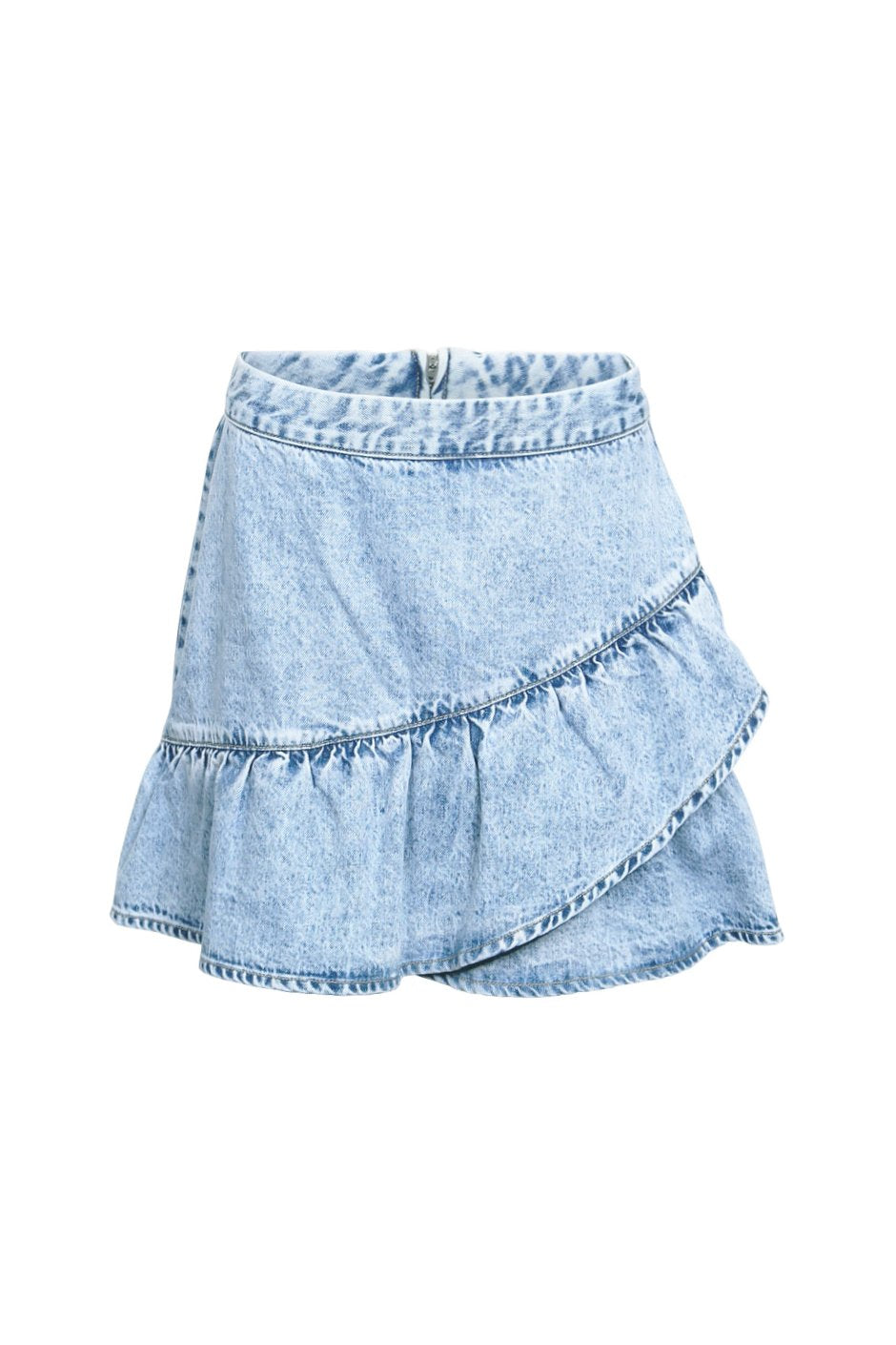 [TEST] Rosa Denim Ruffle Hem Skirt