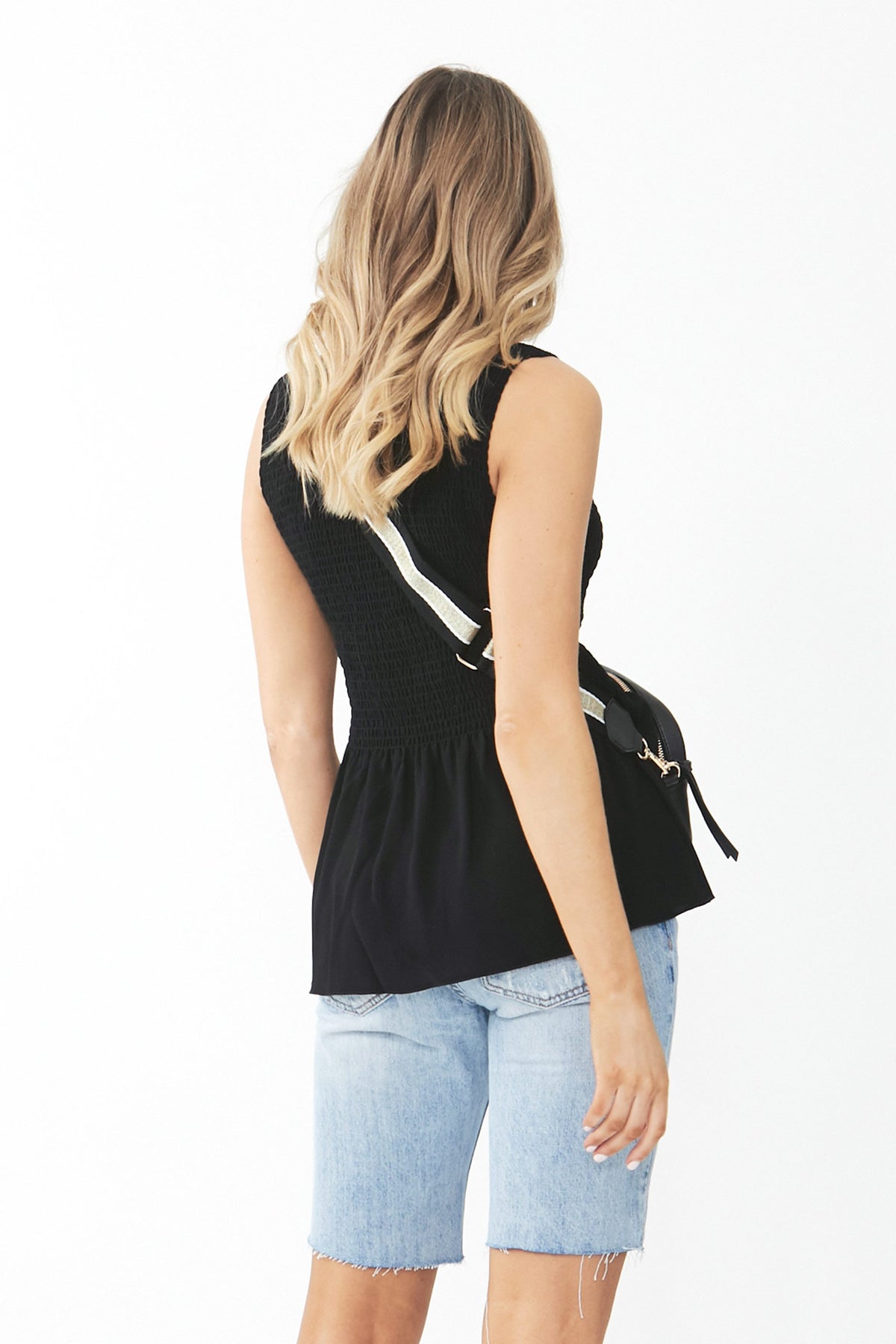 [TEST] Estelle Sleeveless Shirred Top
