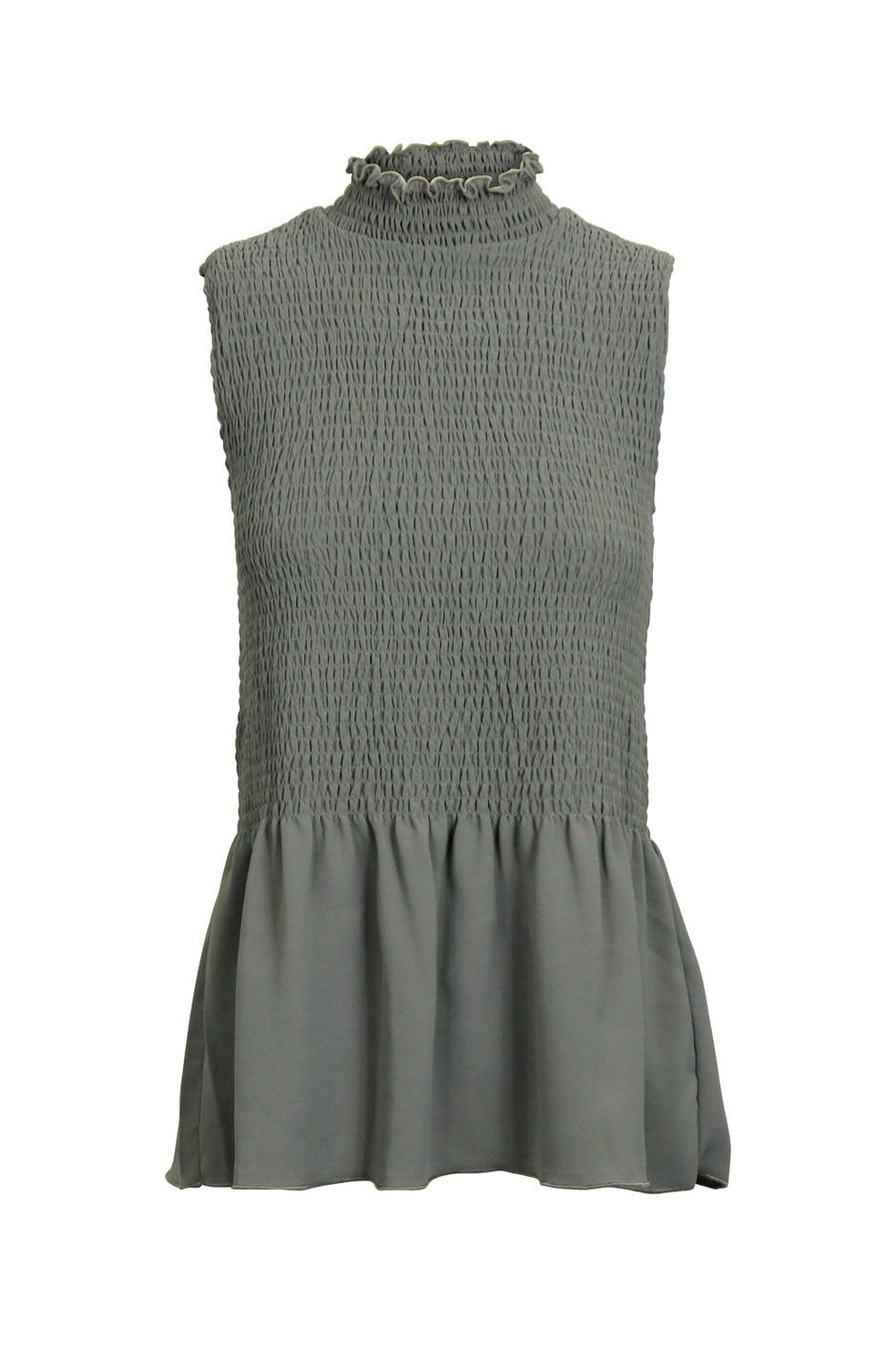 [TEST] Estelle Sleeveless Shirred Top
