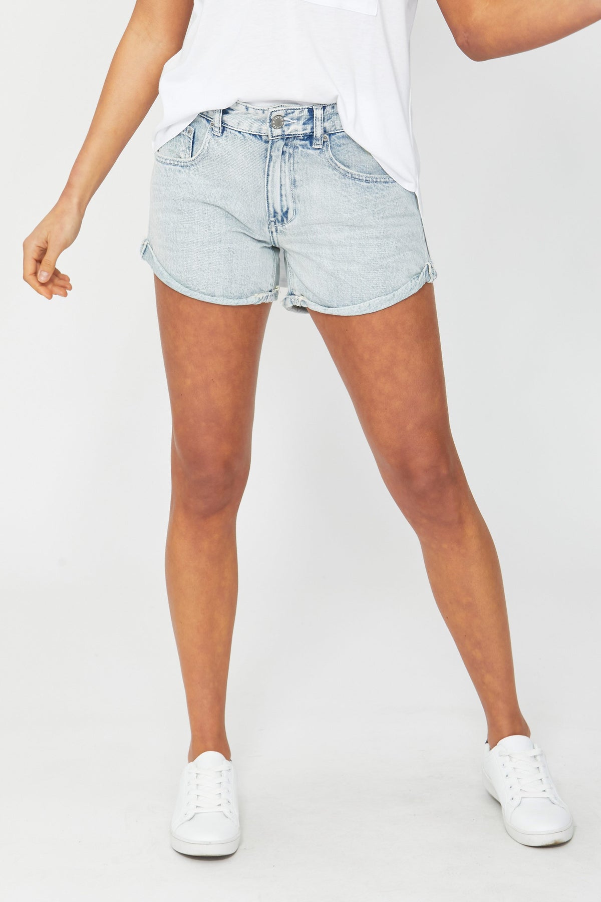 [TEST] D-Luxe Denim Rolled Cuff Short
