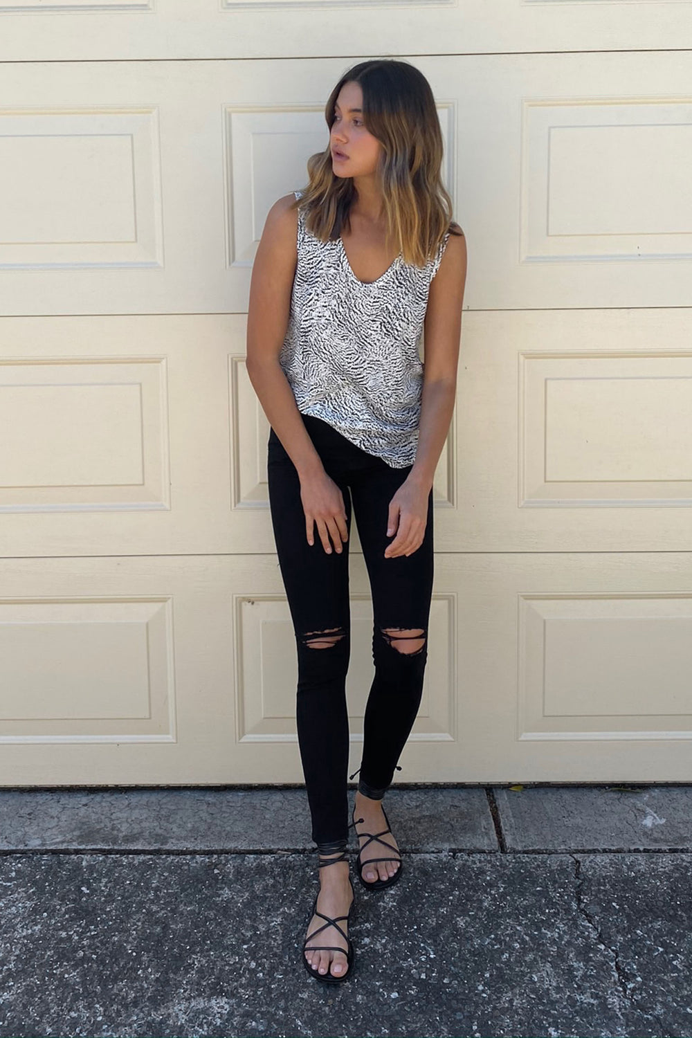 [TEST] Animal Print Boyfriend Tank