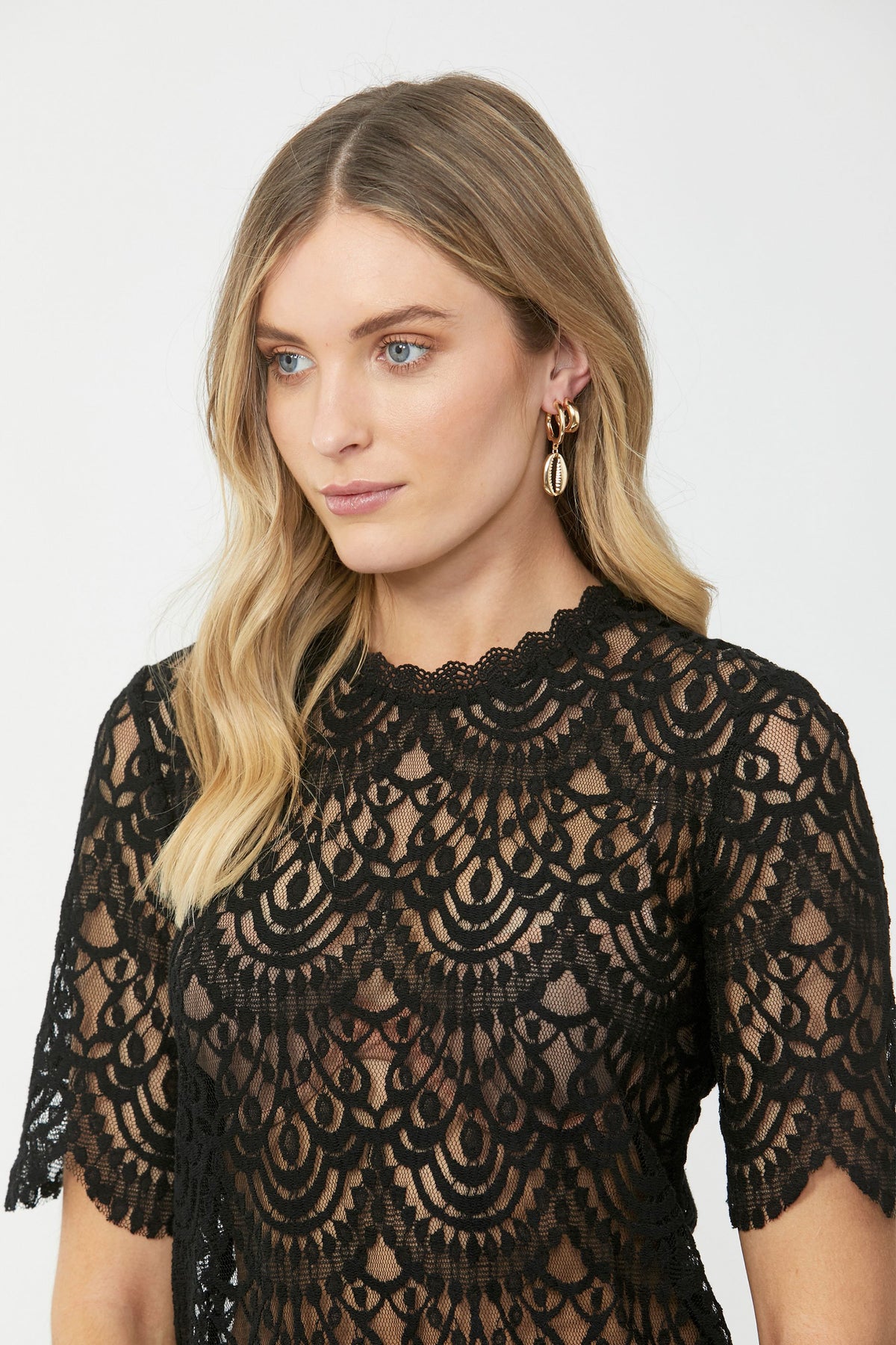 [TEST] Shell 2 Pack Hoop Earrings