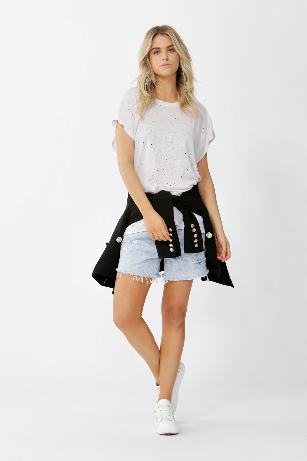 [TEST] Lydia Distressed Tee