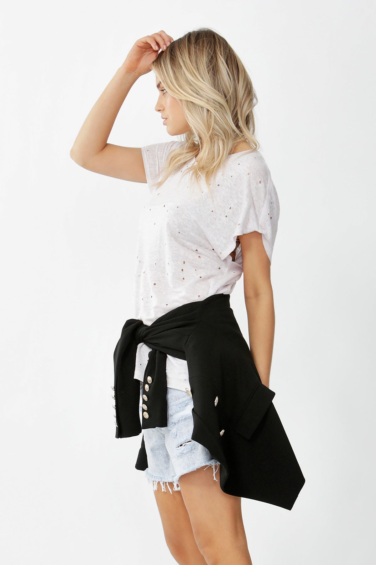 [TEST] Lydia Distressed Tee