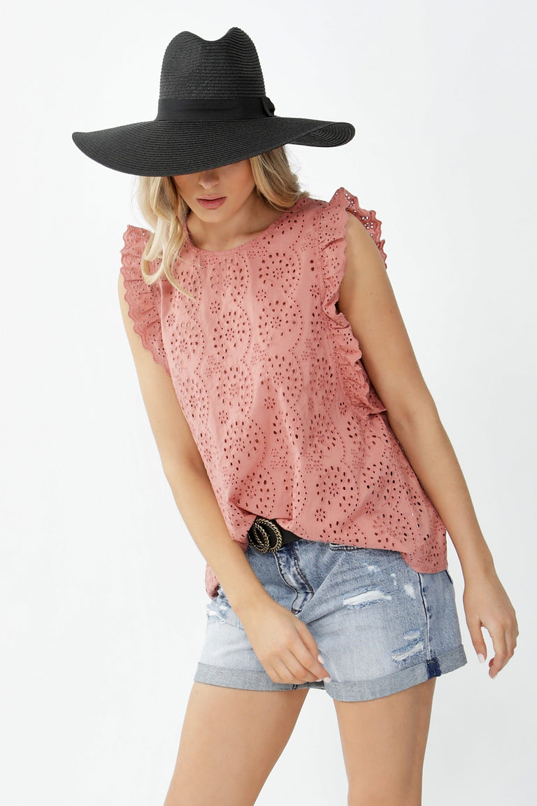 [TEST] Annika Broderie Top