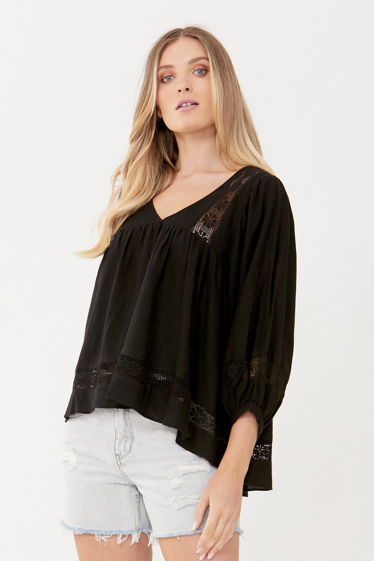 [TEST] Lottie Lace Insert Blouse