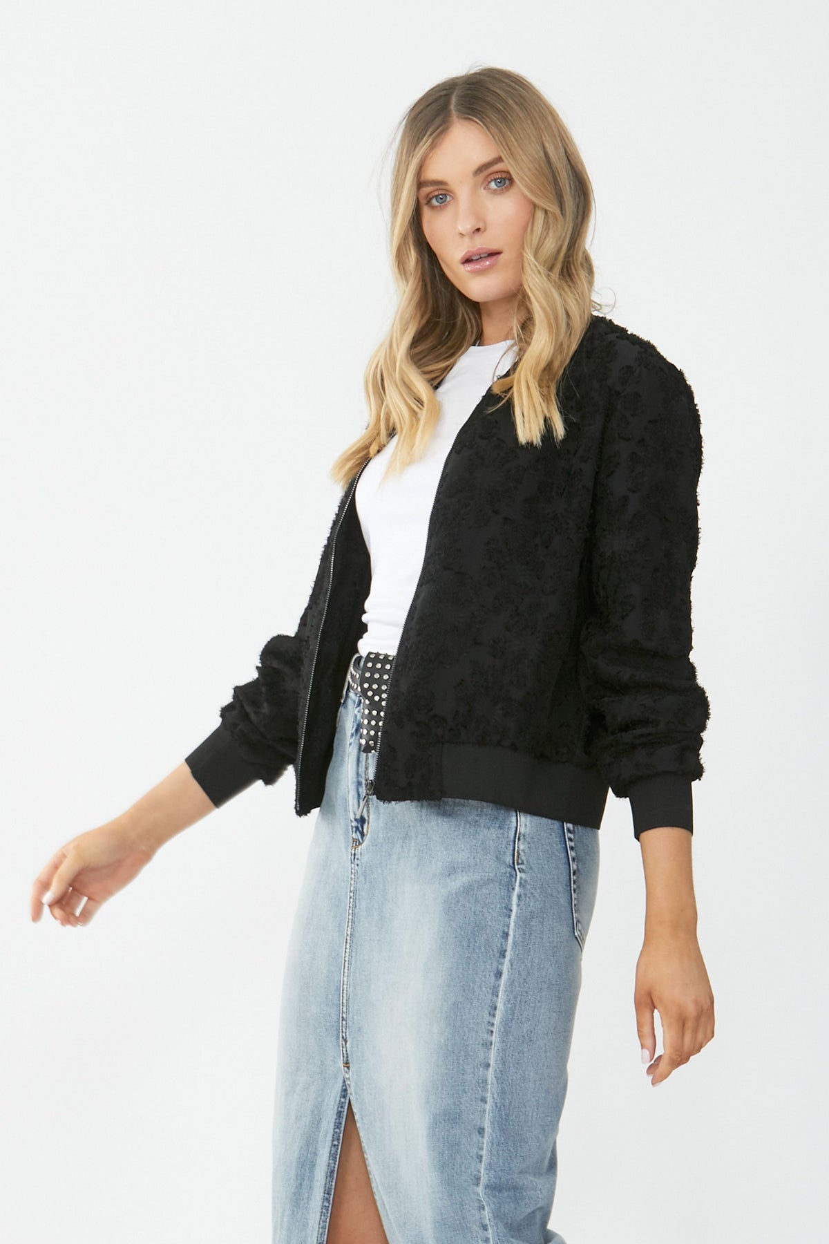 [TEST] Arabella Burnout Bomber Jacket