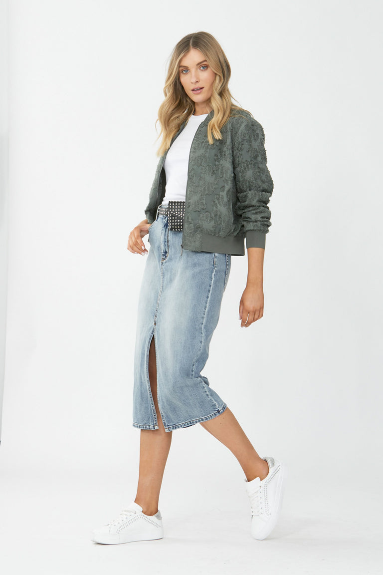 [TEST] Arabella Burnout Bomber Jacket