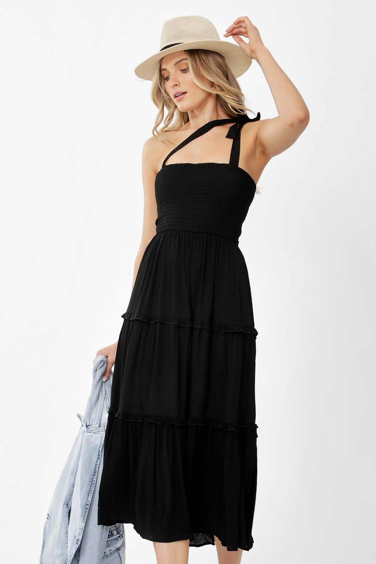 [TEST] Erin Shirred Midi Dress