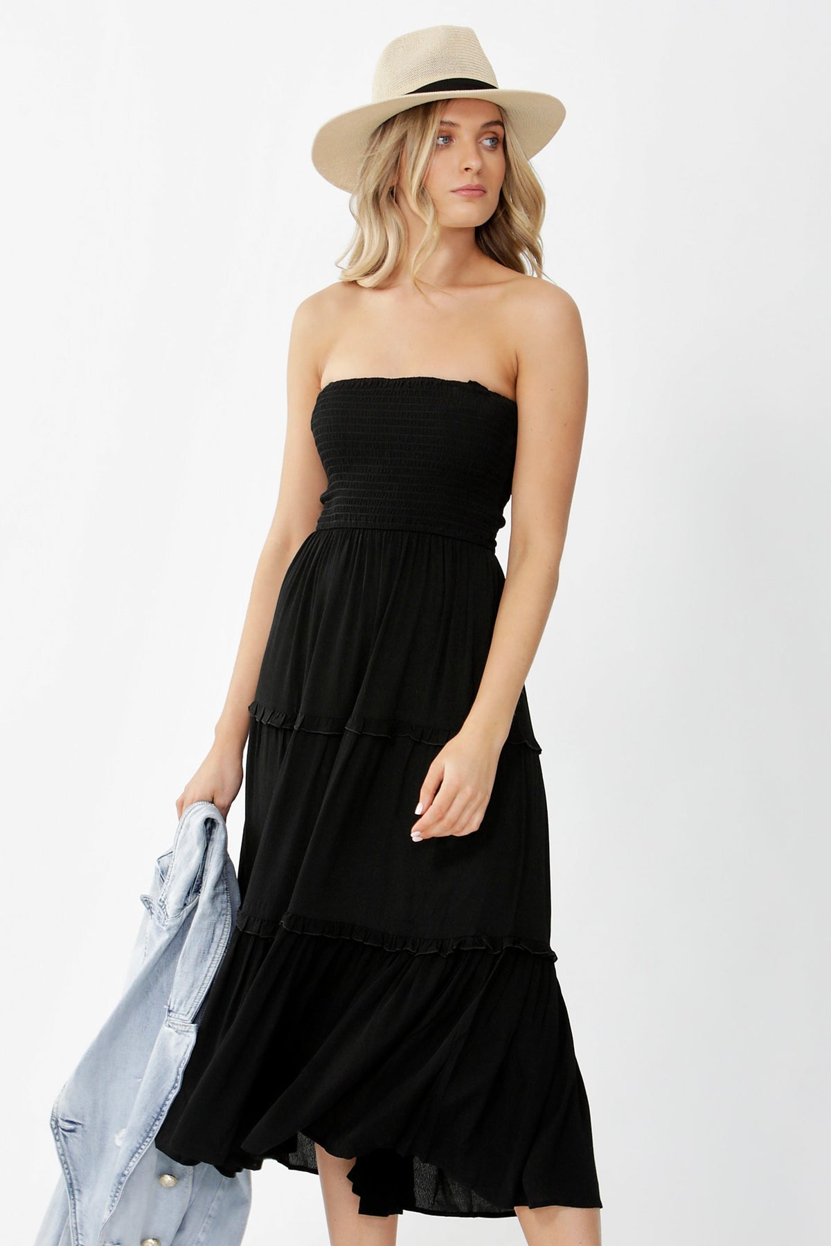[TEST] Erin Shirred Midi Dress