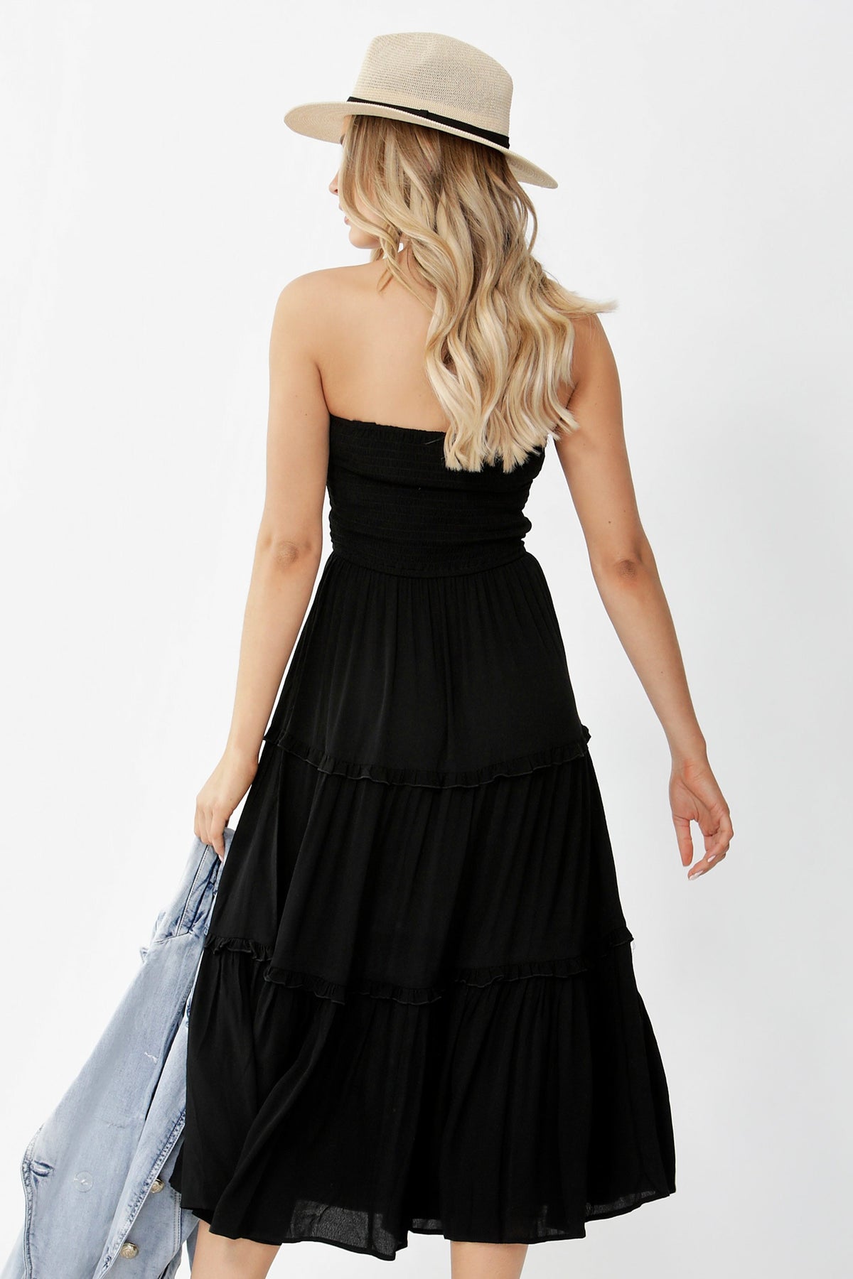 [TEST] Erin Shirred Midi Dress