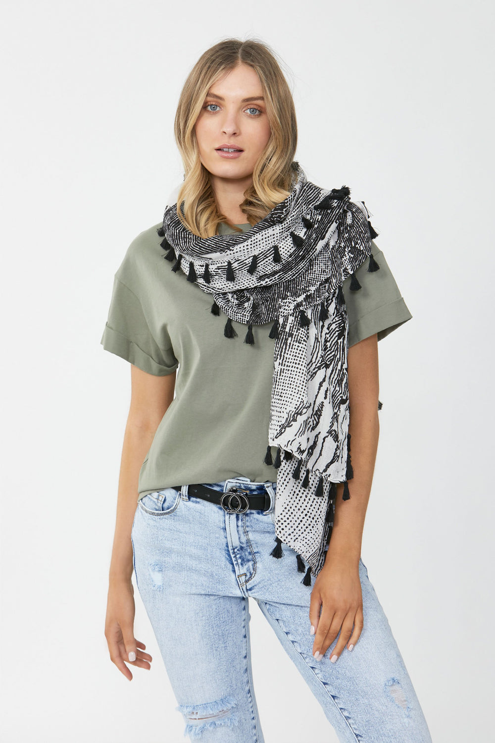 [TEST] Tori Tassel Textured Scarf