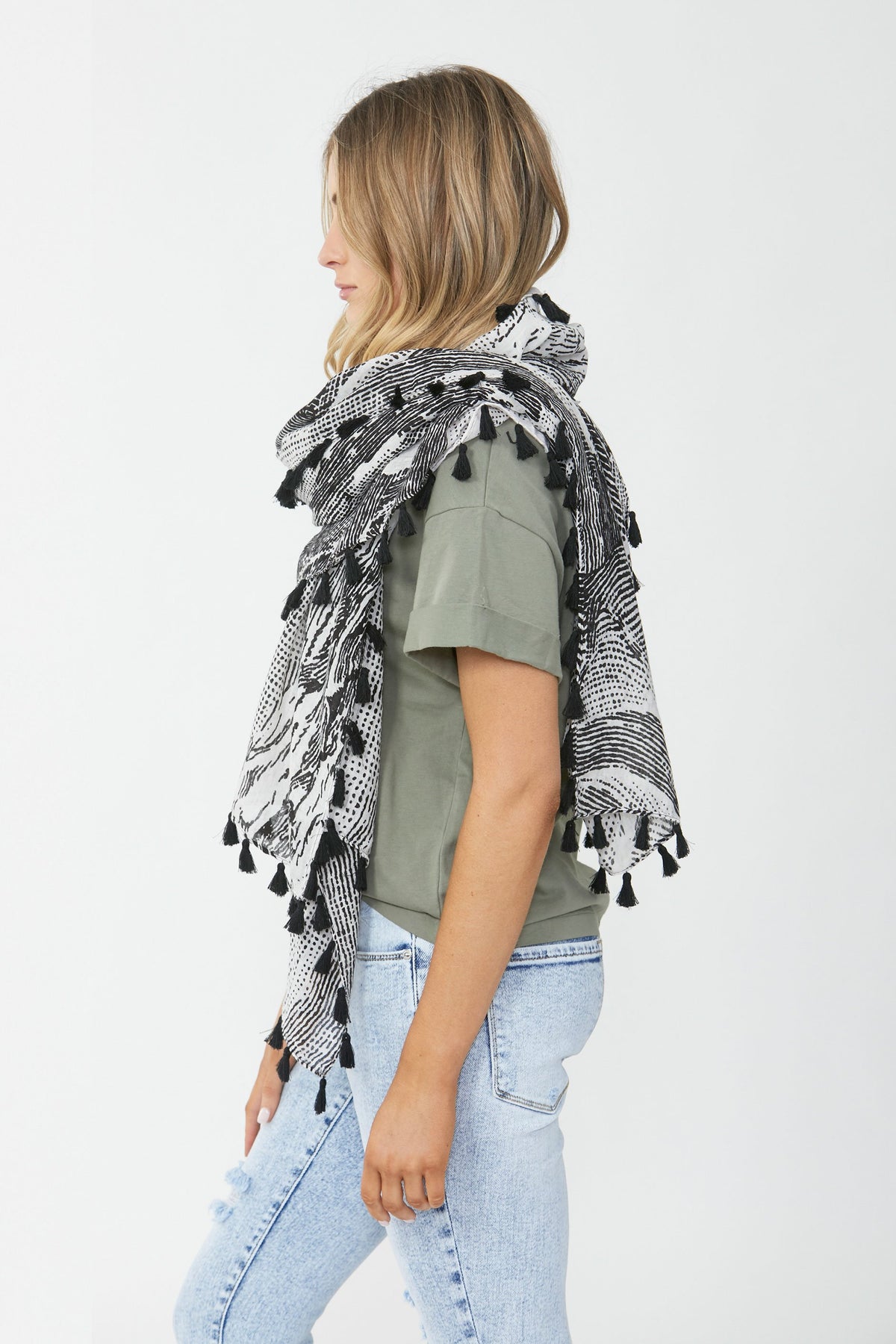 [TEST] Tori Tassel Textured Scarf