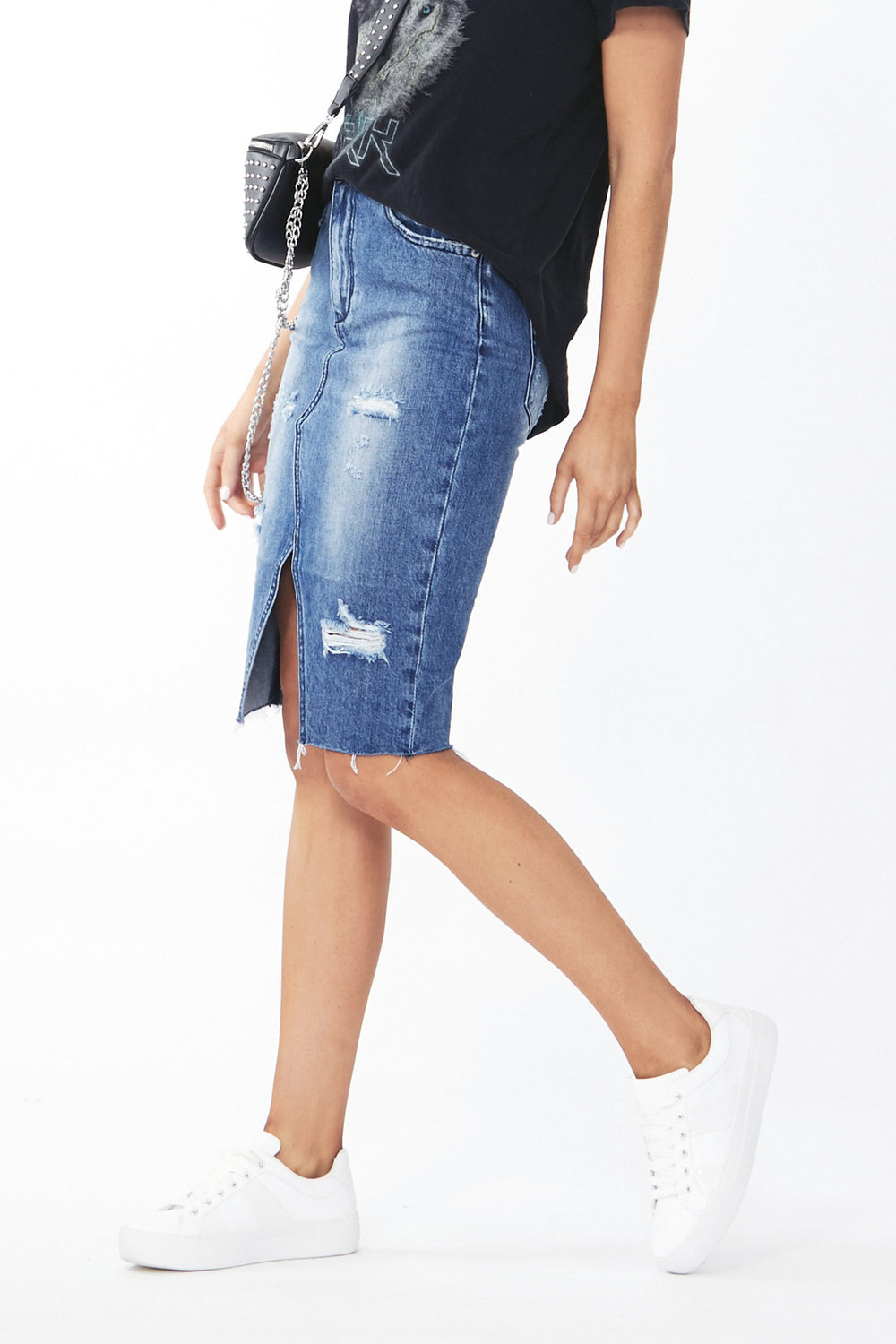 [TEST] Samantha Longline Denim Skirt