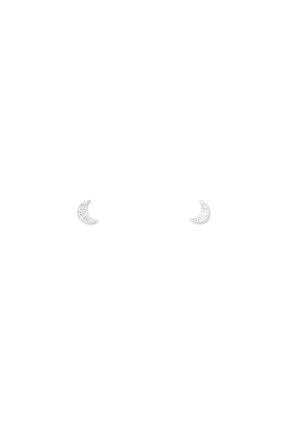 [TEST] CZ Set Moon Studs